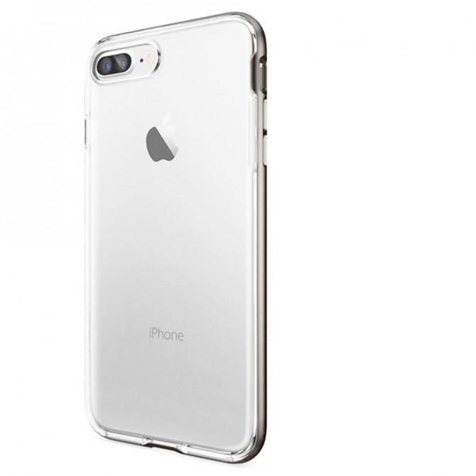 Чехол накладка i-Smile Rainbow series case TPU+PC для iPhone 7 Plus Clear-2