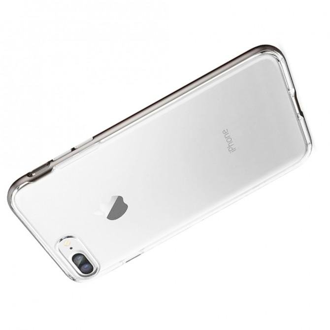 Чехол накладка i-Smile Rainbow series case TPU+PC для iPhone 7 Plus Clear-3