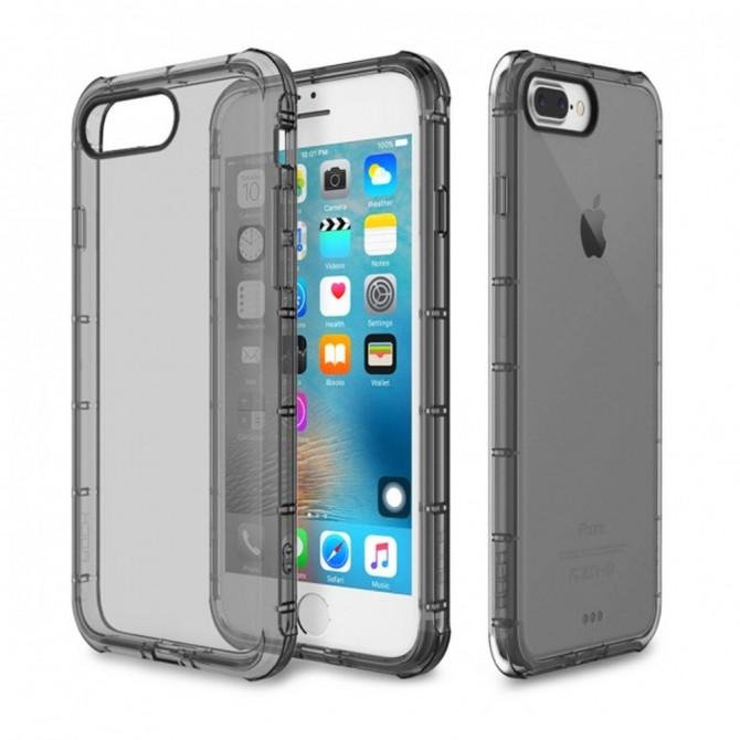 Чехол накладка i-Smile Transparent series case TPU для iPhone 7 Plus Чёрный-2