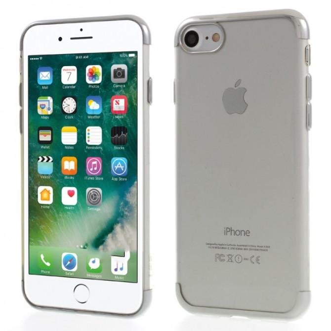 Чехол накладка i-Smile Transparent series case TPU для iPhone 7 White