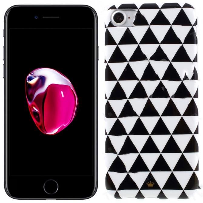 Чехол накладка i-Smile Triangle pattern series case TPU для iPhone 7 White