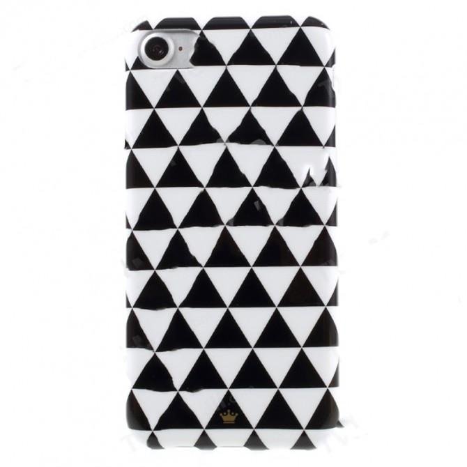 Чехол накладка i-Smile Triangle pattern series case TPU для iPhone 7 White-1