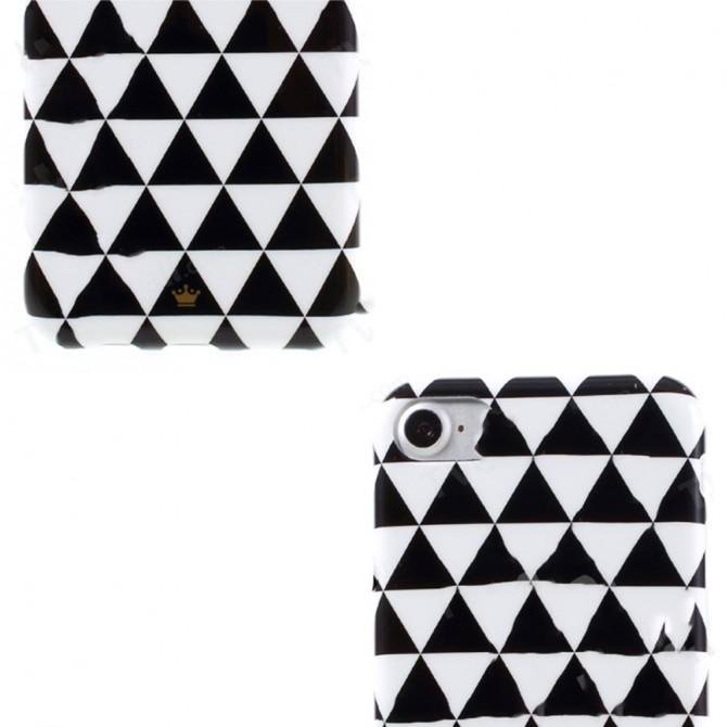 Чехол накладка i-Smile Triangle pattern series case TPU для iPhone 7 White-2