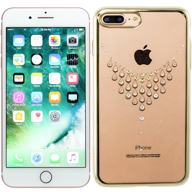 Чохол Kingxbar Diamond Series для iPhone 7 Plus/8 Plus Necklace Золотий
