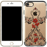 Чохол Kingxbar Elegant Series для iPhone 7/8 Flower dress Чорний