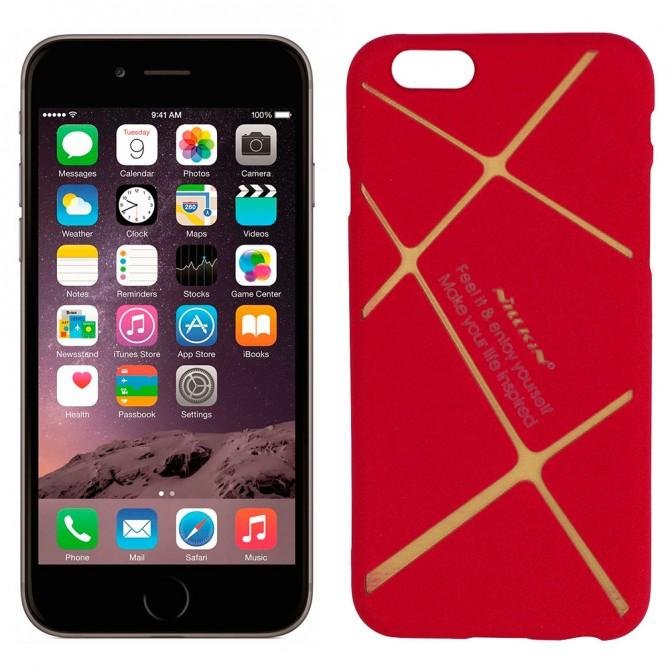 Чехол накладка Nillkin Full Cover PU для iPhone 6 Pink