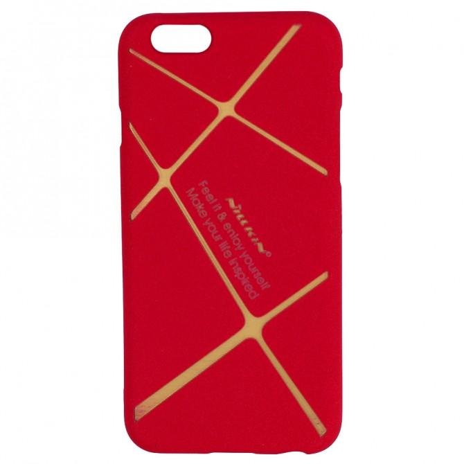Чехол накладка Nillkin Full Cover PU для iPhone 6 Pink-1