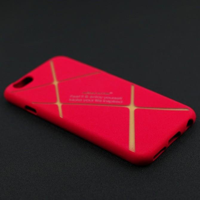 Чехол накладка Nillkin Full Cover PU для iPhone 6 Pink-3