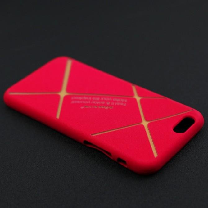 Чехол накладка Nillkin Full Cover PU для iPhone 6 Pink-4