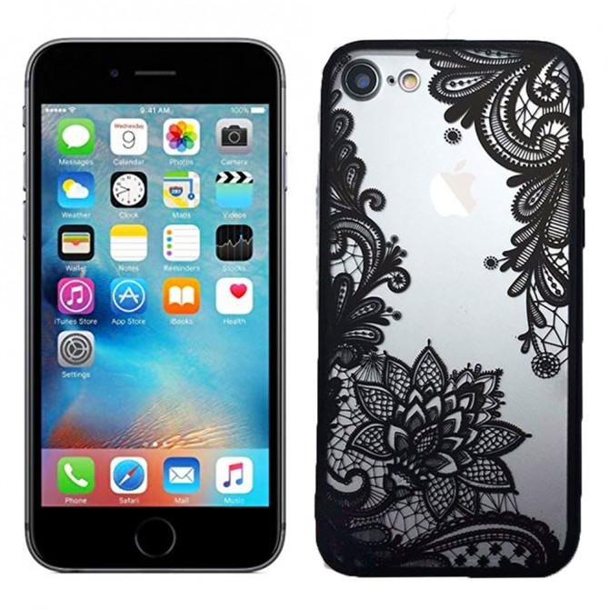 Чехол накладка PC для iPhone 6 Кружева