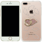 Чохол-накладка Younicou Diamonds with Ring Holder для iPhone 7/8 Plus Поцілунок