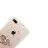Чохол-накладка Younicou Diamonds with Ring Holder для iPhone 7/8 Plus Поцілунок