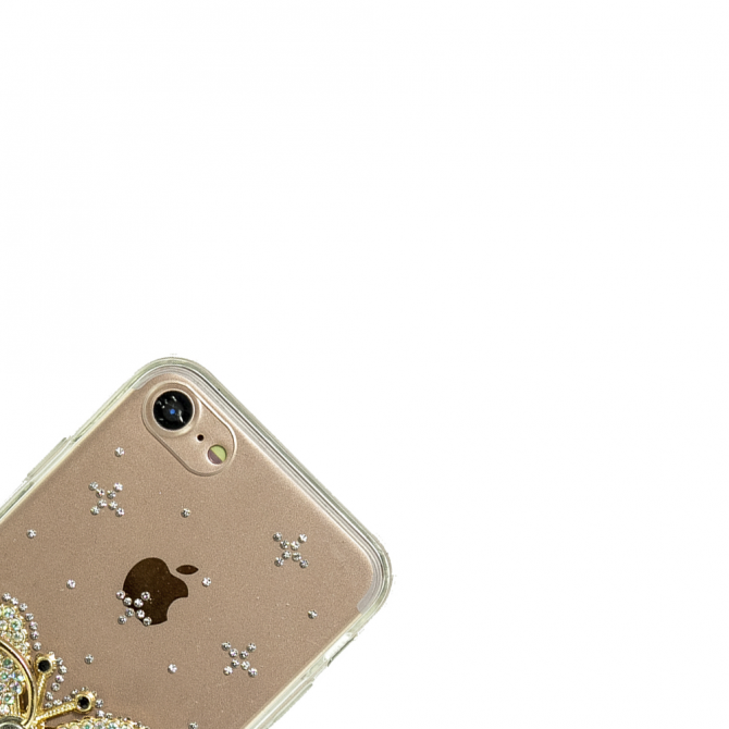 Чехол-накладка Younicou Diamonds with Ring Holder для iPhone 7/8 Бабочка-3