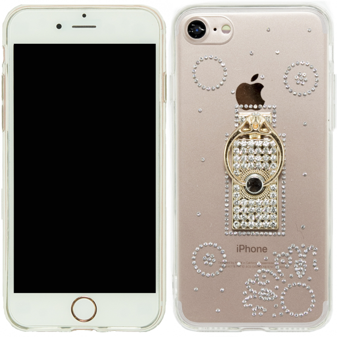 Чехол-накладка Younicou Diamonds with Ring Holder для iPhone 7/8 Парфюм