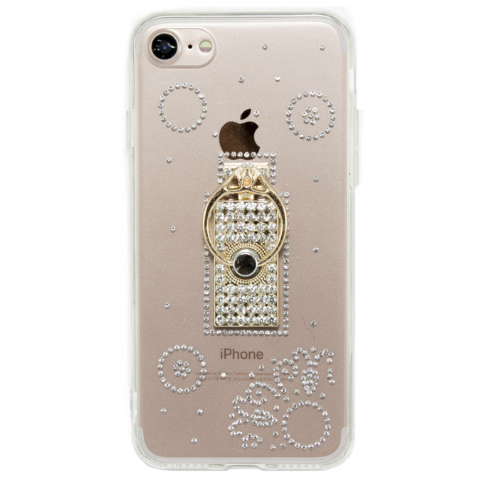 Чехол-накладка Younicou Diamonds with Ring Holder для iPhone 7/8 Парфюм-2