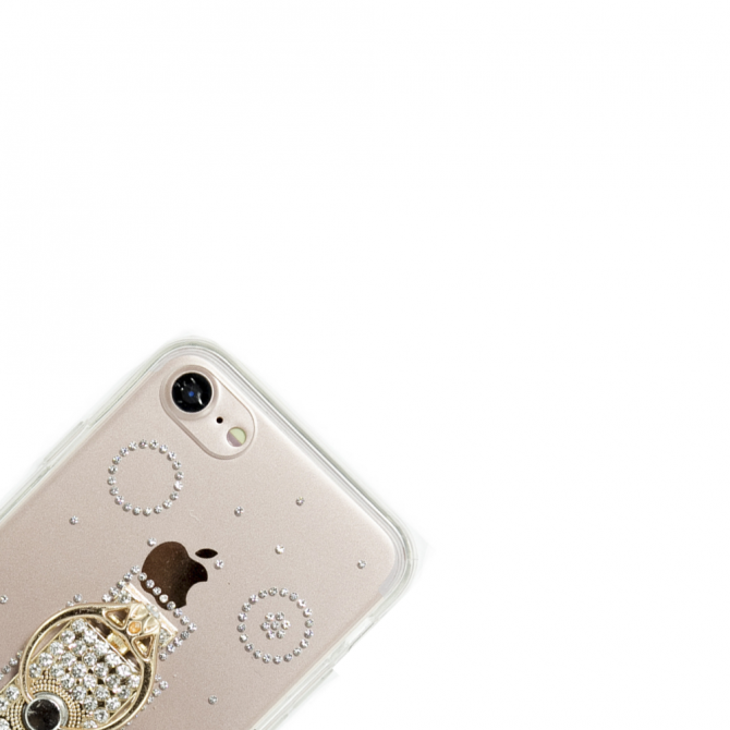 Чехол-накладка Younicou Diamonds with Ring Holder для iPhone 7/8 Парфюм-3