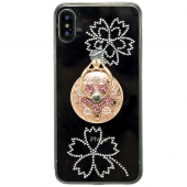 Чохол-накладка Younicou Diamonds with Ring Holder для iPhone X Медальйон