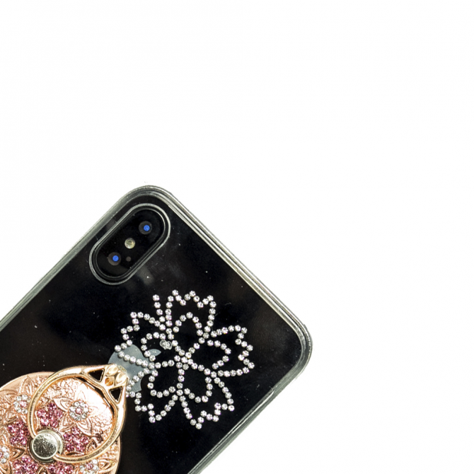 Чохол-накладка Younicou Diamonds with Ring Holder для iPhone X Медальйон-2