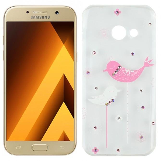 Чехол-накладка Younicou Fantasy with Diamonds для Samsung A320 Птички