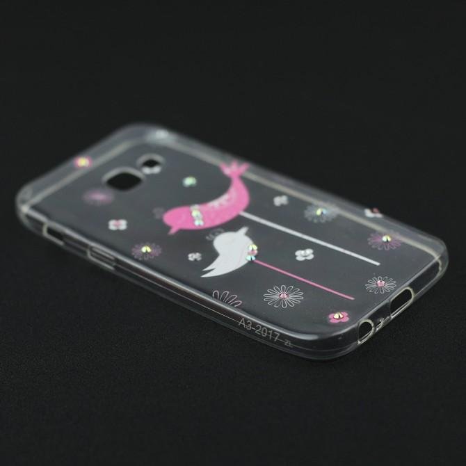 Чехол-накладка Younicou Fantasy with Diamonds для Samsung A320 Птички-3