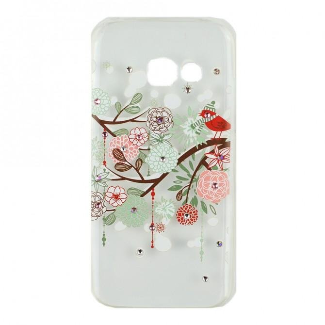 Чехол-накладка Younicou Fantasy with Diamonds для Samsung A520 Зимний букет-1