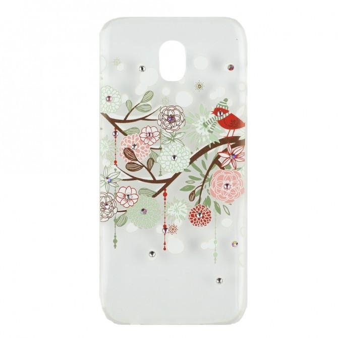 Чехол-накладка Younicou Fantasy with Diamonds для Samsung J530 Зимний букет-1