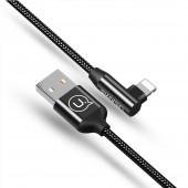 Кабель Usams IPUSBKW01 Lightning Чёрный