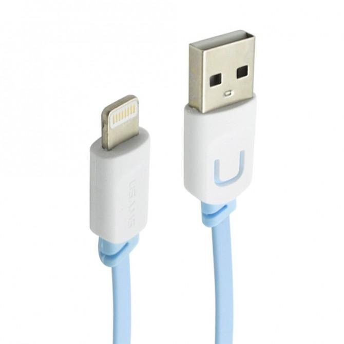 Кабель Usams U-Trans US-SJ008 Lightning – USB 1м Blue (IP6USBCD03)-2