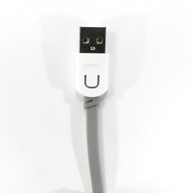 Кабель Usams U-Trans US-SJ008 Lightning – USB 1м Grey (IP6USBCD02)-2