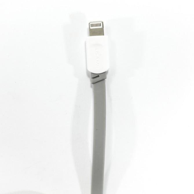 Кабель Usams U-Trans US-SJ008 Lightning – USB 1м Grey (IP6USBCD02)-3