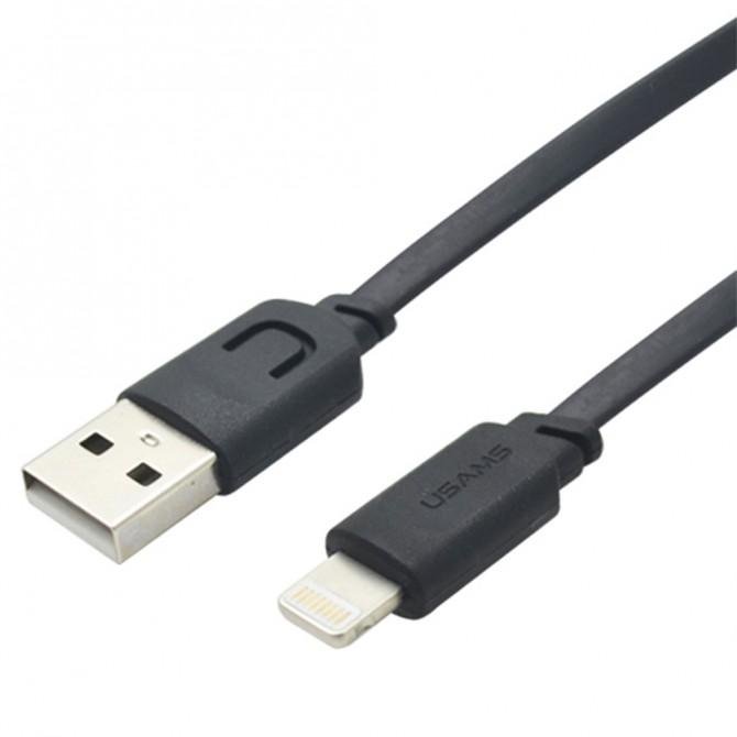 Кабель Usams U-Trans US-SJ007 Lightning Series 0.25m Чёрный (IP6SUCD2501)