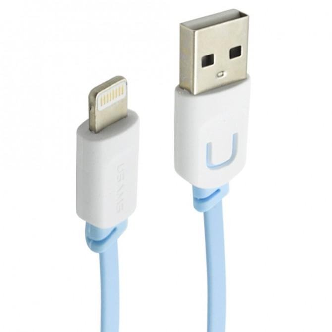 Кабель Usams U-Trans US-SJ007 Lightning Series 0.25m Blue (IP6SUCD2503)-2