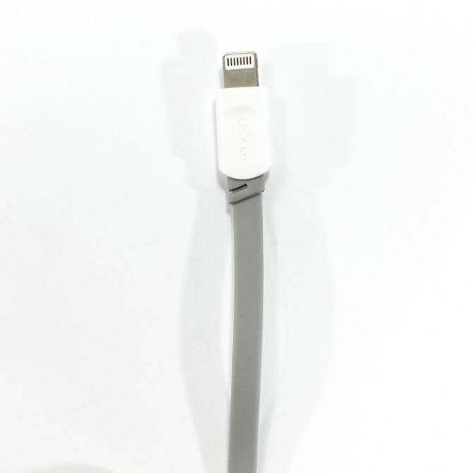 Кабель Usams U-Trans US-SJ007 Lightning Series 0.25m Grey (IP6SUCD2502)-1