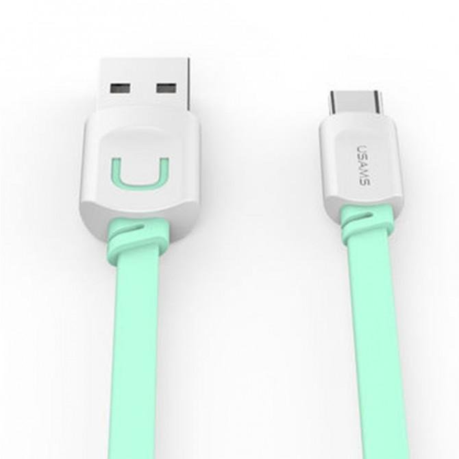 Кабель Usams U-Trans US-SJ113 Type-C – USB 1м Блакитний (ITCUSBCD05)-1