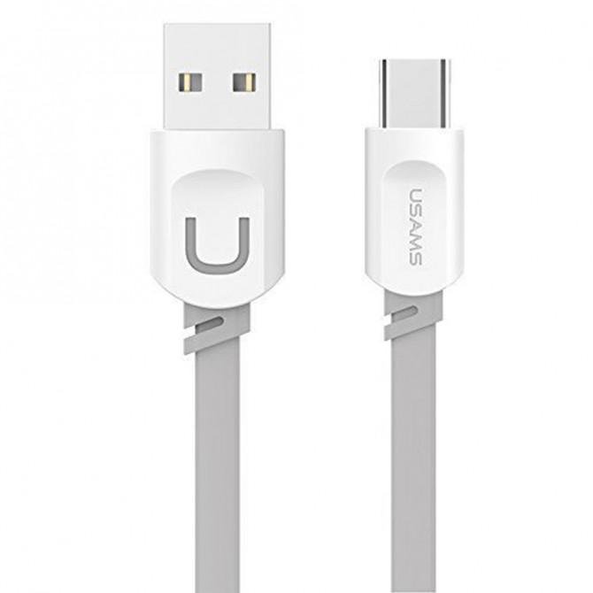 Кабель Usams U-Trans US-SJ113 Type-C – USB 1м Сірий (ITCUSBCD02)