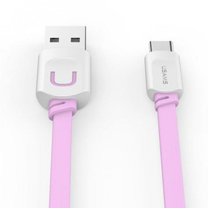 Кабель Usams U-Trans US-SJ113 Type-C – USB 1м Pink (ITCUSBCD04)-2