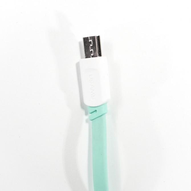 Кабель Usams U-Trans US-SJ020 MicroUSB – USB 1м Cyan (MICUSBCD05)-2