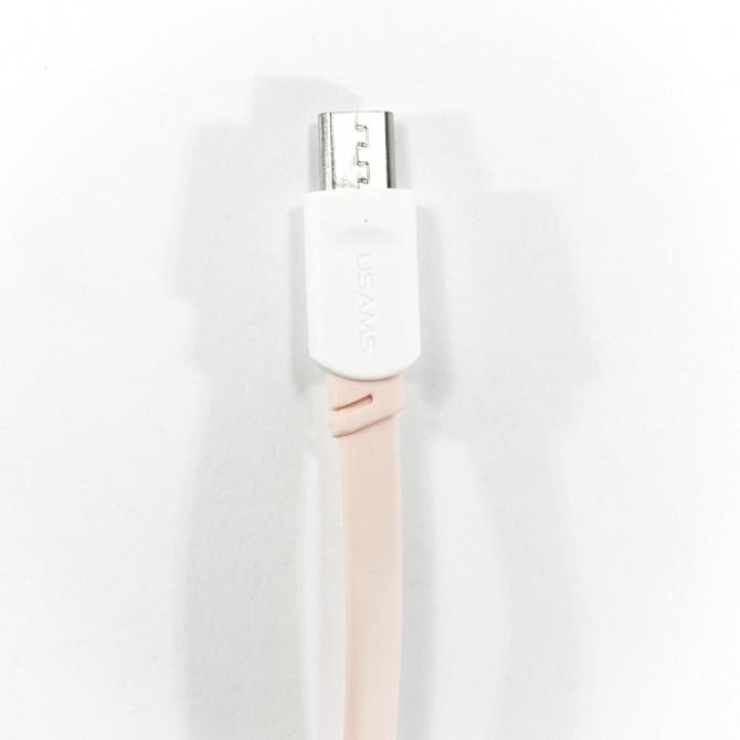 Кабель Usams U-Trans US-SJ020 MicroUSB – USB 1м Pink (MICUSBCD04)-1
