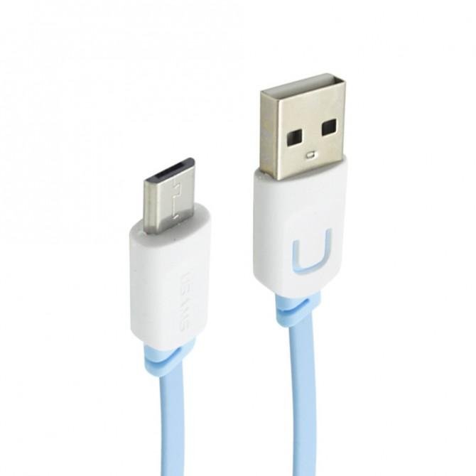 Кабель Usams U-Trans US-SJ012 MicroUSB – USB Series 0.25m Blue (MUCD2503)-2