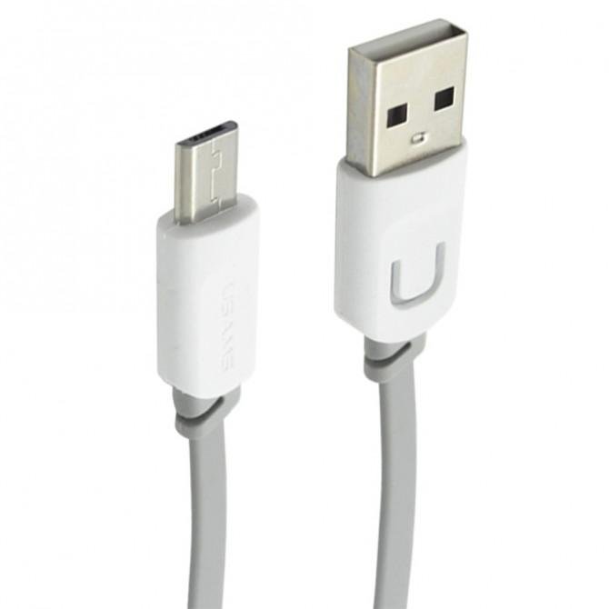 Кабель Usams U-Trans US-SJ012 MicroUSB – USB Series 0.25m Grey (MUCD2502)