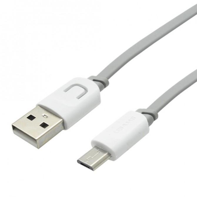 Кабель Usams U-Trans US-SJ012 MicroUSB – USB Series 0.25m Grey (MUCD2502)-1