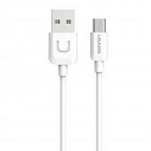 Кабель Usams U-Turn MicroUSB – USB 1м White (MICUSBXD02)