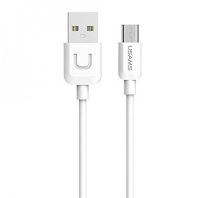 Кабель Usams U-Turn MicroUSB – USB 1м White (MICUSBXD02)