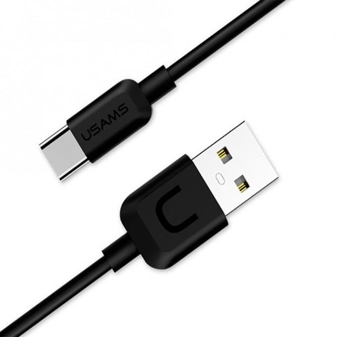Кабель Usams U-Turn Type-C – USB 1м Чёрный (TCUSBXD01)-1