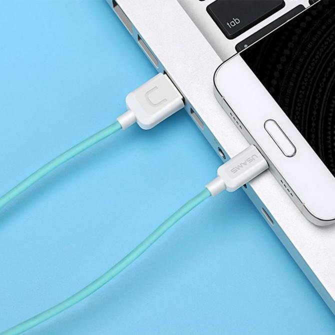 Кабель Usams U-Turn Type-C – USB 1м Блакитний (TCUSBXD03)-2