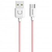 Кабель Usams U-Turn Type-C – USB 1м Рожевий (TCUSBXD04)