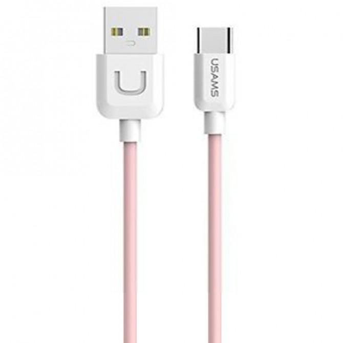 Кабель Usams U-Turn Type-C – USB 1м Pink (TCUSBXD04)