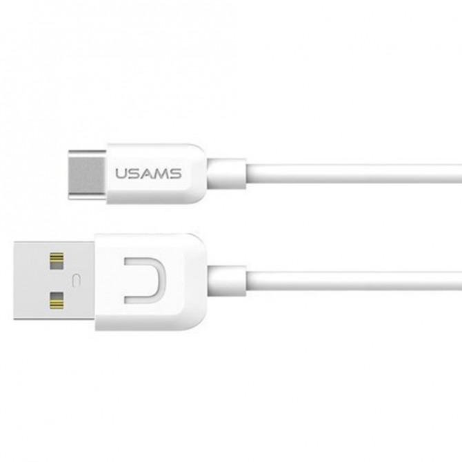 Кабель Usams U-Turn Type-C – USB 1м White(TCUSBXD02)-1