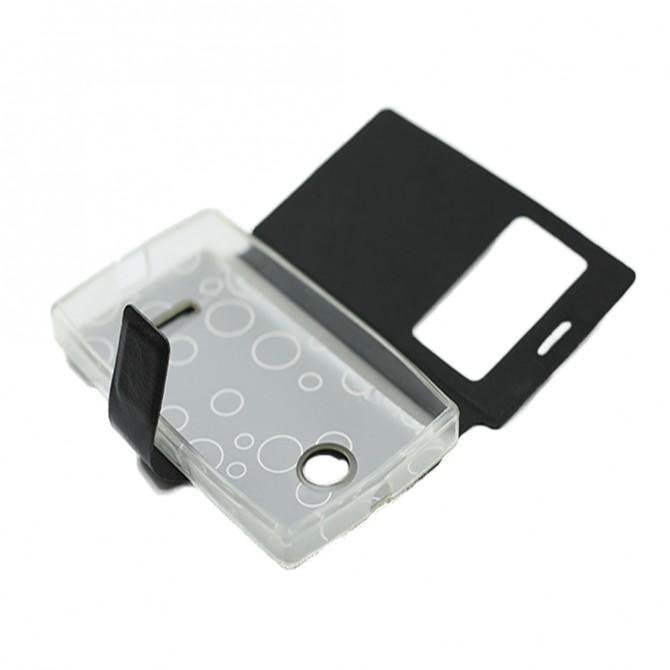 Чехол книжка Mobiking with Window для Nokia 435/532 (Microsoft) Чёрный-4