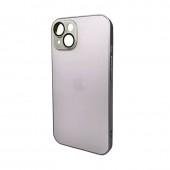 Чехол AG Glass Matt Frame Color Logo for Apple iPhone 11 Titanium Grey